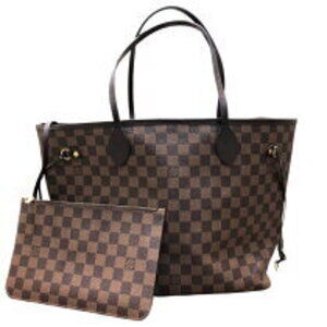 Louis Vuitton Neverfull Damier Leather Tote Bag